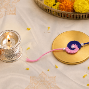 Twin Harmony Crochet Rakhi
